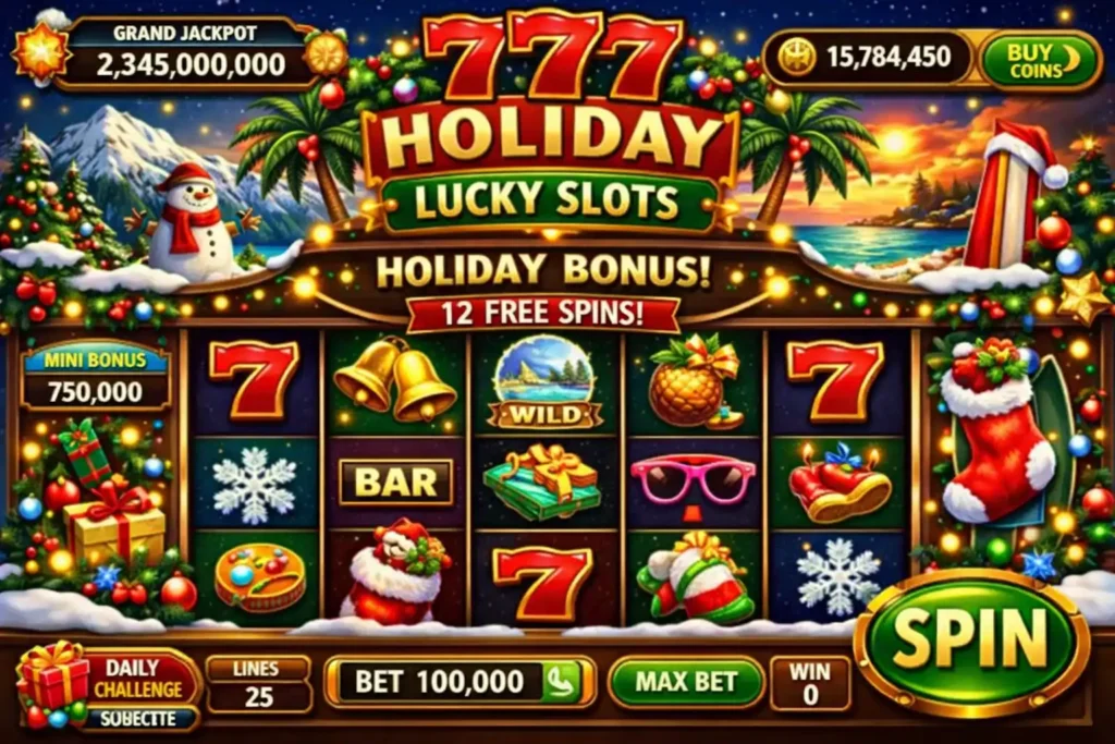 777 Holiday Lucky Slots Game