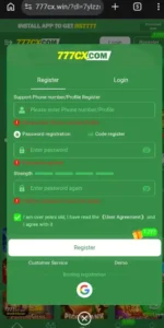 777CX Game Latest Earning Platform Download For Android 3